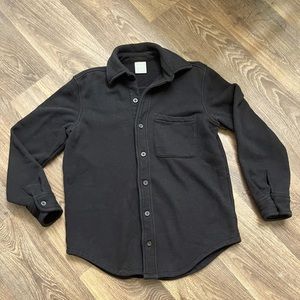Aritzia Cozy Fleece Boyfriend Shirt - Women’s 2XS - Color - Black